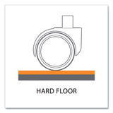 Trendsetter Chair Mat For Hard Floors, 36 X 48, Cherry, Ships In 4-6 Business Days
