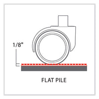 Everlife Chair Mat For Flat Pile Carpet With Lip, 36 X 48, Clear, Ships In 4-6 Business Days