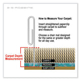 Everlife Chair Mat For Medium Pile Carpet, 36 X 48, Clear, Ships In 4-6 Business Days