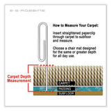 Everlife Chair Mat For Extra High Pile Carpet, 36 X 48, Clear, Ships In 4-6 Business Days