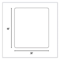 Everlife Chair Mat For Extra High Pile Carpet, 36 X 48, Clear, Ships In 4-6 Business Days