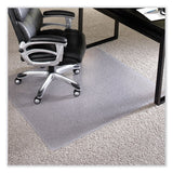 Everlife Chair Mat For Extra High Pile Carpet, 36 X 48, Clear, Ships In 4-6 Business Days