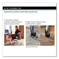 Everlife Chair Mat For Extra High Pile Carpet With Lip, 46 X 60, Clear, Ships In 4-6 Business Days