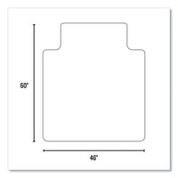 Everlife Chair Mat For Extra High Pile Carpet With Lip, 46 X 60, Clear, Ships In 4-6 Business Days
