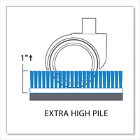 Everlife Chair Mat For Extra High Pile Carpet With Lip, 46 X 60, Clear, Ships In 4-6 Business Days
