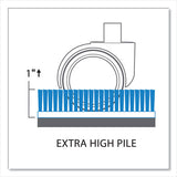 Everlife Chair Mat For Extra High Pile Carpet With Lip, 46 X 60, Clear, Ships In 4-6 Business Days