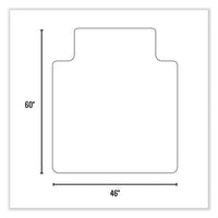 Everlife Chair Mat For High Pile Carpet With Lip, 46 X 60, Clear, Ships In 4-6 Business Days