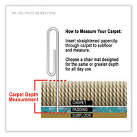 Everlife Chair Mat For High Pile Carpet With Lip, 46 X 60, Clear, Ships In 4-6 Business Days