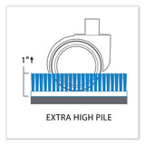 Everlife Chair Mat For Extra High Pile Carpet, Square, 60 X 60, Clear, Ships In 4-6 Business Days