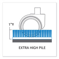 Everlife Chair Mat For Extra High Pile Carpet, 60 X 72, Clear, Ships In 4-6 Business Days