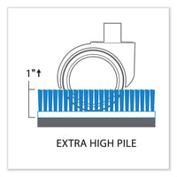 Everlife Chair Mat For Extra High Pile Carpet, 72 X 96, Clear, Ships In 7-10 Business Days