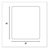 Trendsetter Chair Mat For Low Pile Carpet, 36 X 48, Black, Ships In 4-6 Business Days