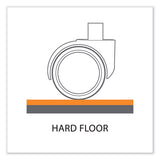 Everlife Textured Chair Mat For Hard Floors With Lip, 36 X 48, Clear, Ships In 4-6 Business Days