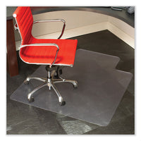 Everlife Textured Chair Mat For Hard Floors With Lip, 36 X 48, Clear, Ships In 4-6 Business Days