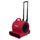 Commercial Three-speed Air Mover With Built-on Dolly