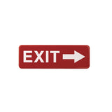 Emergency Exit Indoor/outdoor Wall Sign, 9 X 3, Red Face, White Graphics, 2/pack