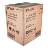 Portion Cups, 3.25 Oz, Black, 250/sleeve, 10 Sleeves/carton