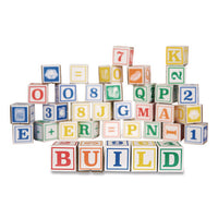 At Play 123 Abc Learning Blocks, Corrugated Board, Assorted, 50/pack