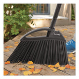 Outdoor Powercorner Angle Broom, 48" Handle, Black/gray