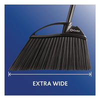 Outdoor Powercorner Angle Broom, 48" Handle, Black/gray