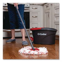 Ezwring Deep Clean Refill, Patented Microfiber, Custom Size For Ez Wring Mop Systems, Red/white, 4/carton