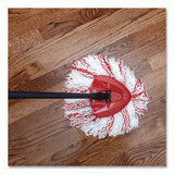 Ezwring Deep Clean Refill, Patented Microfiber, Custom Size For Ez Wring Mop Systems, Red/white, 4/carton