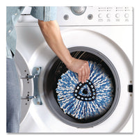 Rinse Clean Refill, Microfiber, Custom Size For Rinse Clean Mop Systems, Blue/white, 2/pack