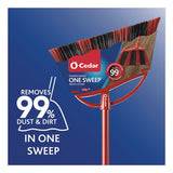 One Sweep Large Broom, 48" Handle, Red/black/gray