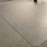 Ecotex Marlon Bioplus Rectangular Polycarbonate Chair Mat For Low/medium Pile Carpets, Rectangular, 45 X 53, Clear