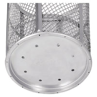 Steel Mesh Corrosion Resistant Trash Can, 48 Gal, Silver, Ships In 1-3 Business Days