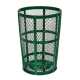 Steel Mesh Corrosion Resistant Trash Can, 48 Gal, Green, Ships In 1-3 Business Days