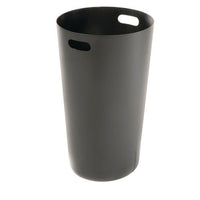 Outdoor Slatted Steel Trash Can, 24 Gal, Black, Ships In 1-3 Business Days