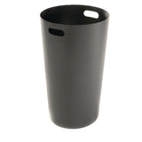 Outdoor Slatted Steel Trash Can, 24 Gal, Black, Ships In 1-3 Business Days