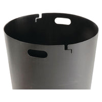 Outdoor Slatted Steel Trash Can, 36 Gal, Green, Ships In 1-3 Business Days