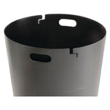 Outdoor Slatted Steel Trash Can, 36 Gal, Green, Ships In 1-3 Business Days