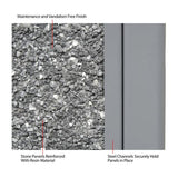 Stone Panel All Weather Trash Receptacle Urn, 24 Gal, Steel, Gray, Ships In 1-3 Business Days