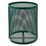 Outdoor Diamond Steel Trash Can, 36 Gal, Dome Lid, Green, Ships In 1-3 Business Days