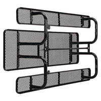 Expanded Steel Picnic Table, Rectangular, 96 X 62 X 29.5, Black Top, Black Base/legs, Ships In 1-3 Business Days