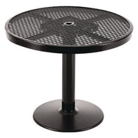 Outdoor Dining Set, Round, 36" Dia X 29"h, Black Top, Black Base/legs, Ships In 1-3 Business Days