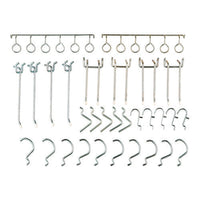 Pegboard Hooks, 30-piece Assorted Hooks, Steel, Ships In 1-3 Business Days