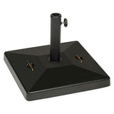 Umbrella Base, Square, Concrete, 88 Lb Capacity, 20 X 20 X 15.75, Black, Ships In 1-3 Business Days