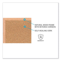 Natural Cork Bulletin Board With Frame, 24 X 18, Tan Surface, Natural Oak Frame, Ships In 7-10 Business Days