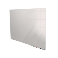 Aria Low-profile Frameless Magnetic Glassboard, 36" X 24", Gray Surface