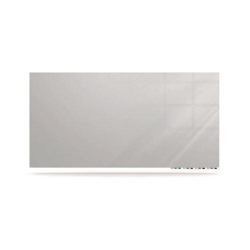 Aria Low-profile Frameless Magnetic Glassboard, 36" X 24", Gray Surface