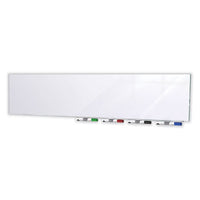 Aria Low Profile Magnetic Glass Whiteboard, 36 X 24, White Surface, Ships In 7-10 Business Days