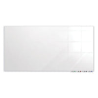 Aria Low Profile Magnetic Glass Whiteboard, 36 X 24, White Surface, Ships In 7-10 Business Days