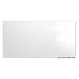 Aria Low Profile Magnetic Glass Whiteboard, 36 X 24, White Surface, Ships In 7-10 Business Days