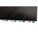 Aria Low-profile Frameless Magnetic Glassboard, 60" X 36", Black Surface