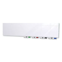 Aria Low Profile Magnetic Glass Whiteboard, 60 X 36, White Surface, Ships In 7-10 Business Days