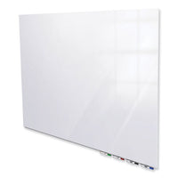 Aria Low Profile Magnetic Glass Whiteboard, 60 X 36, White Surface, Ships In 7-10 Business Days